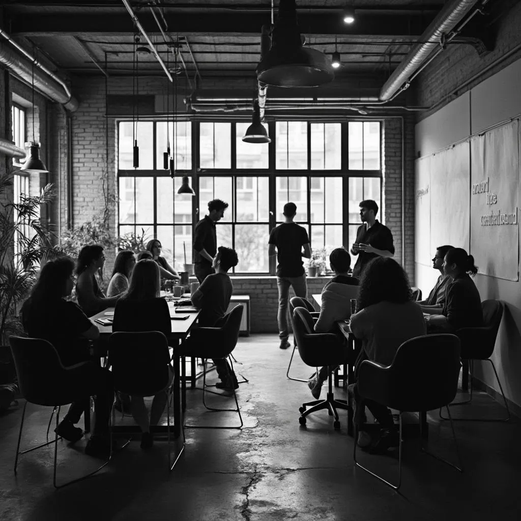 Atelier brainstorming brutaliste